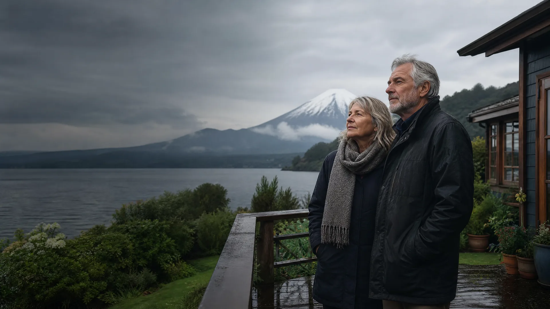 Deutschsprachiges Rentnerpaar am Llanquihue-See im chilenischen Seengebiet